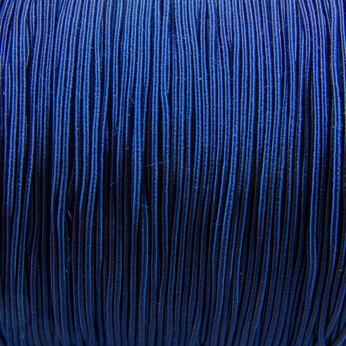FV57. Ganse viscose bleu roi 1mm (5 mètres)