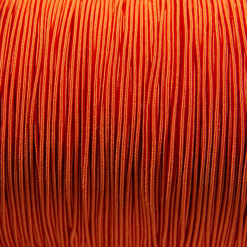 FV62. Ganse viscose orange 1mm (5 mètres)