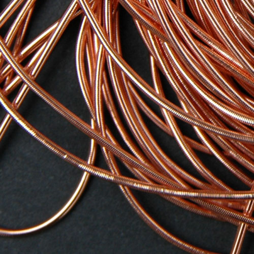 P49. Copper smooth purl 0.6 mm (2.5 meters)