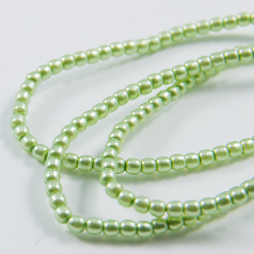 PR42. Round bead mint green 2mm